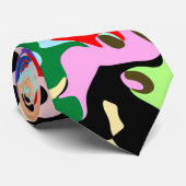 Abstract Kunstpatroonontwerp Stropdas (Opgerold)