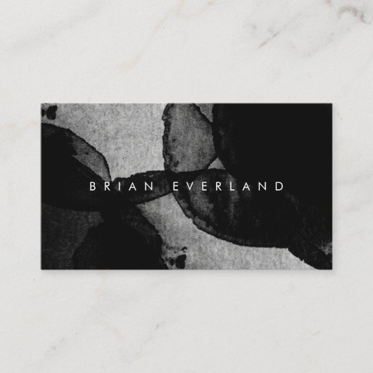 Abstract kunstprofiel Kunstmatige Waterverf Contac Afsprakenkaartje (Voorkant)