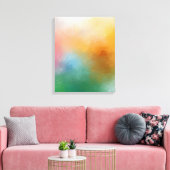 Abstract kunstrood - blauw Paars roze Canvas Afdruk (Insitu (Woonkamer))
