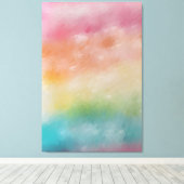 Abstract kunstrood roze blauw Paars kleurrijk mode Canvas Afdruk (Insitu (Houten vloer))