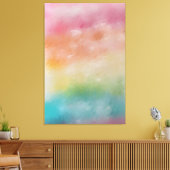 Abstract kunstrood roze blauw Paars kleurrijk mode Canvas Afdruk (Insitu (Woonkamer))