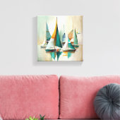 Abstract kunstschild canvas afdruk (Insitu (Woonkamer))