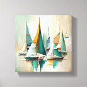 Abstract kunstschild canvas afdruk (Voorkant)
