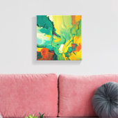 Abstract kunstschild canvas afdruk (Insitu (Woonkamer))