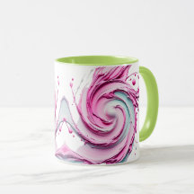 Abstract kunstschild met pasteltinten.