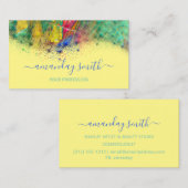 Abstract kunstschilder voor professioneel merk visitekaartje (Voorkant / Achterkant)