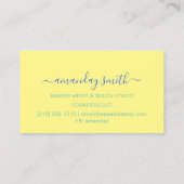 Abstract kunstschilder voor professioneel merk visitekaartje (Achterkant)