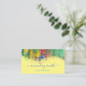 Abstract kunstschilder voor professioneel merk visitekaartje (Staand voorkant)