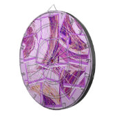 Abstract kunstschilderij 2 dartbord (Voorkant Rechts)