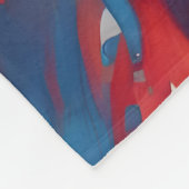 Abstract kunstschilderij fleece deken (Hoek)