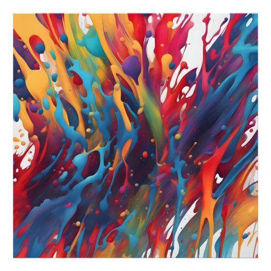 Abstract kunstschilderij foto afdruk (Voorkant)