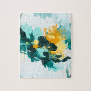 Abstract kunstschilderij legpuzzel