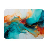 Abstract kunstschilderij magneet (Horizontaal)