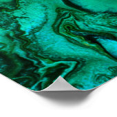 Abstract kunstschilderij van bright neon in violet poster (Hoek)