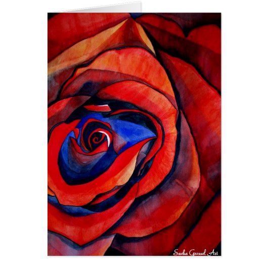 Abstract kunstschilderij van Macrorode rororororor (Voorkant)