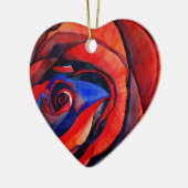 Abstract kunstschilderij van Macrorode rororororor Keramisch Ornament (Links)