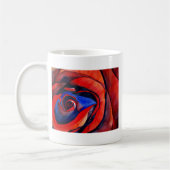 Abstract kunstschilderij van Macrorode rororororor Koffiemok (Links)