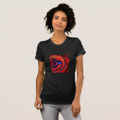 Abstract kunstschilderij van Macrorode rororororor T-shirt (Voorkant volledig)