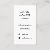 Abstract kunstschilderij visitekaartjes roze groen (Achterkant)