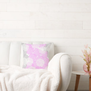 Abstract kunstschildgrijs pastwitminimalisme kussen