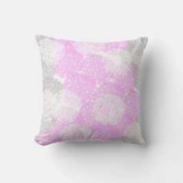 Abstract kunstschildgrijs pastwitminimalisme kussen