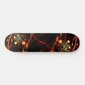 Abstract kunstskateboard met hartslag skateboard (Horizontaal)
