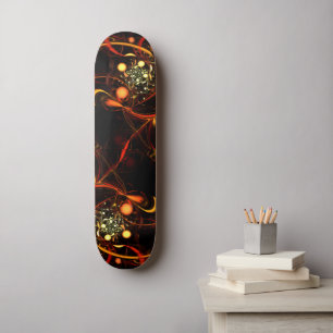 Abstract kunstskateboard met hartslag skateboard