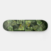 Abstract kunstskateboard met twist skateboard (Horizontaal)