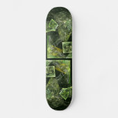 Abstract kunstskateboard met twist skateboard (Voorkant)