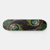 Abstract kunstskateboard oogmerk persoonlijk skateboard (Horizontaal)