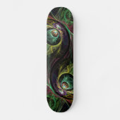 Abstract kunstskateboard oogmerk persoonlijk skateboard (Voorkant)