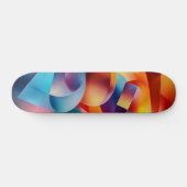 Abstract kunstskateboard persoonlijk skateboard (Horizontaal)