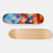 Abstract kunstskateboard persoonlijk skateboard (Horizontaal)
