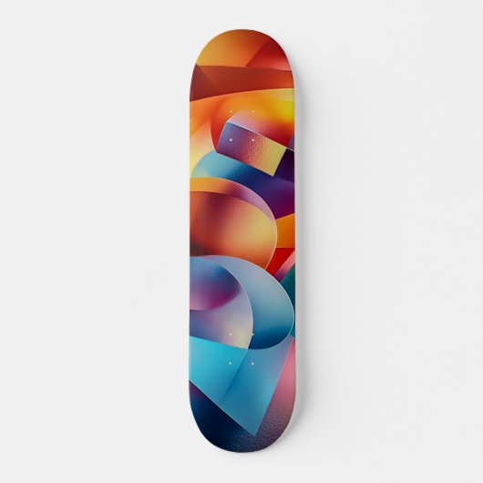 Abstract kunstskateboard persoonlijk skateboard (Voorkant)