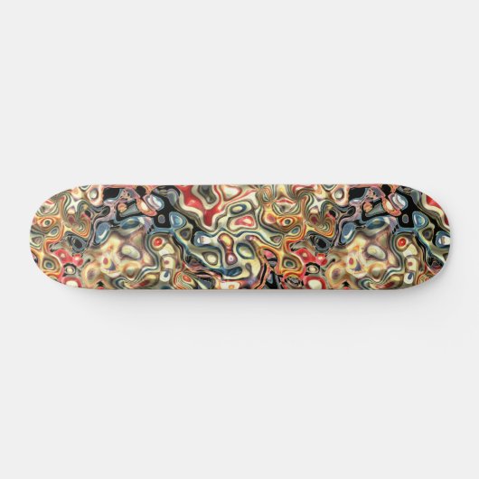 Abstract kunstskateboard persoonlijk skateboard (Horizontaal)
