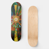 Abstract kunstskateboard persoonlijk skateboard (Voorkant)