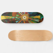 Abstract kunstskateboard persoonlijk skateboard (Horizontaal)