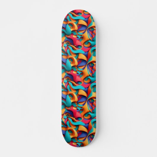 Abstract kunstskateboard persoonlijk skateboard (Voorkant)