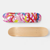 Abstract kunstskateboard skateboard (Horizontaal)