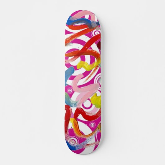 Abstract kunstskateboard skateboard (Voorkant)