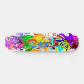 Abstract kunstskateboard skateboard (Horizontaal)