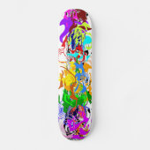 Abstract kunstskateboard skateboard (Voorkant)