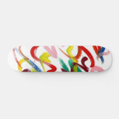 Abstract kunstskateboard skateboard (Horizontaal)