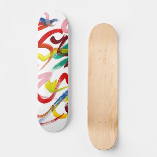Abstract kunstskateboard skateboard (Voorkant)