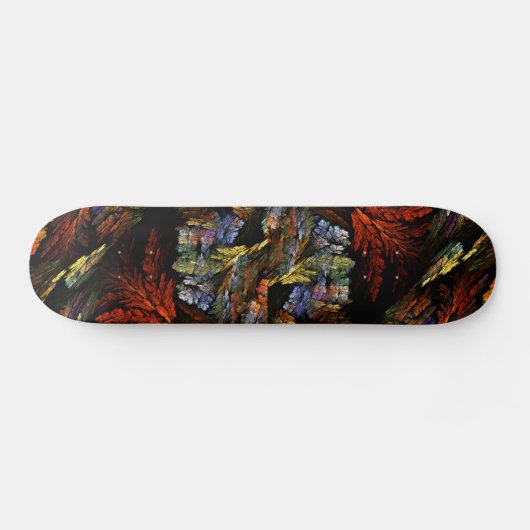 Abstract kunstskateboard voor kleurenharmonie skateboard (Horizontaal)