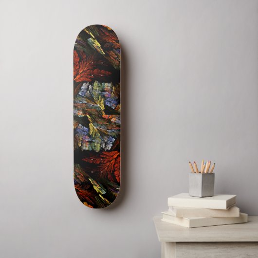 Abstract kunstskateboard voor kleurenharmonie skateboard (Muurkunst)