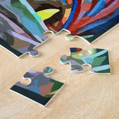 Abstract kunstspier Anatomie Man Kleurrijk Legpuzzel (Zijkant)