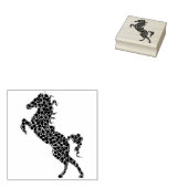 abstract kunststempel voor de hengst rubberstempel (Gestempeld)