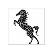 abstract kunststempel voor de hengst rubberstempel (Afrduk)