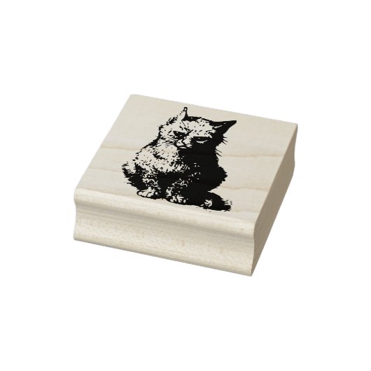 abstract kunststempel voor katten rubberstempel (Stempel)